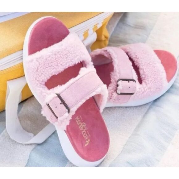 Koolaburra By Ugg Pasea Slide Pink Sandals Size 10 - Picture 1 of 11